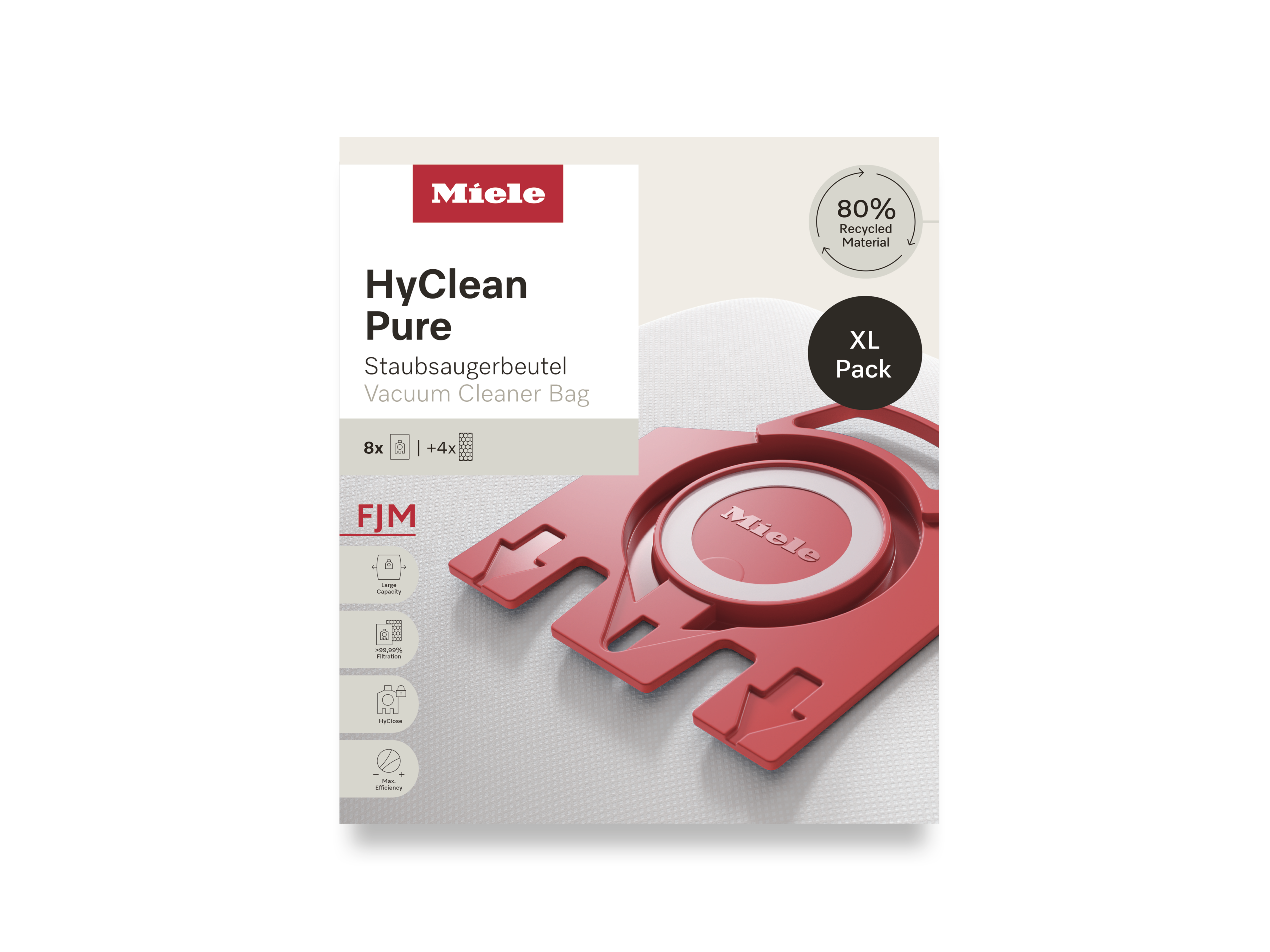 Комплект мешков-пылесборников HyClean Pure FJN XL Miele купить в Барнауле | Всегда в наличии! | Артикул 12498160 | Официальный сайт
