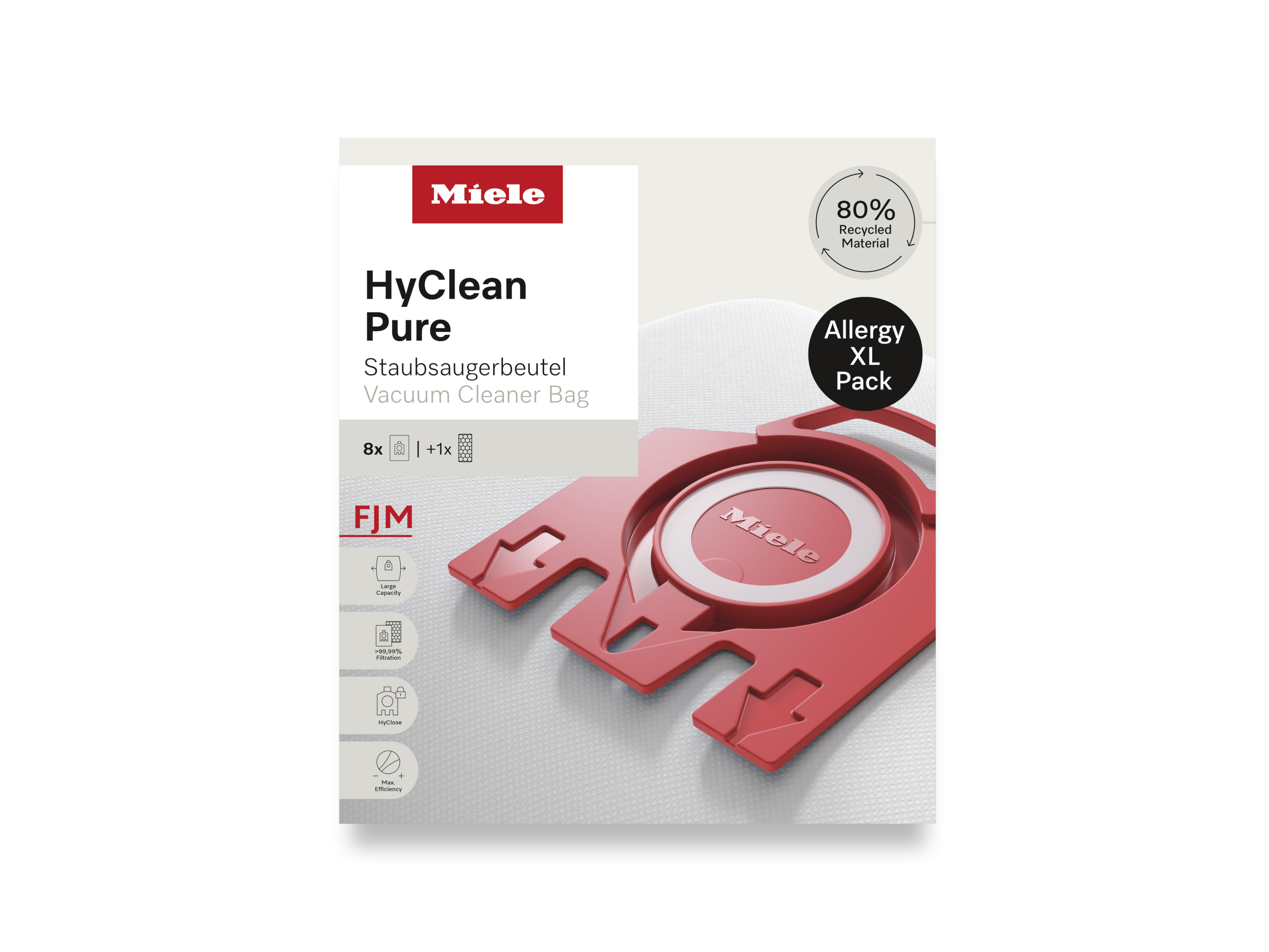 Комплект мешков-пылесборников HyClean Pure FJN Allergy XL Miele купить в Барнауле | Всегда в наличии! | Артикул 12498190 | Официальный сайт