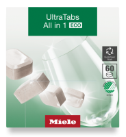 Таблетки для мытья посуды в ПММ Ultra Tabs All in 1 ECO GS CL 0602 T E 60 шт. Miele купить в Барнауле | Всегда в наличии! | Артикул 12279150 | Официальный сайт
