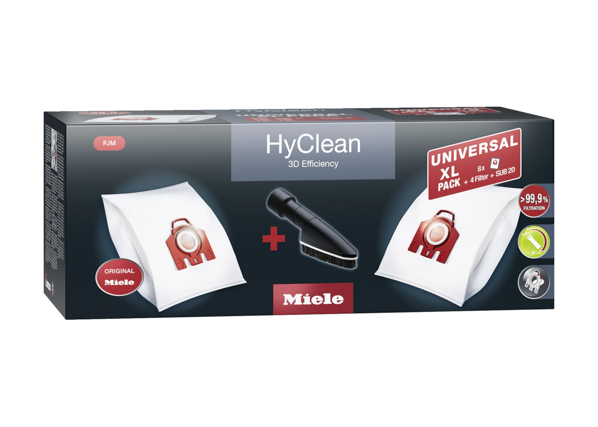 Комплект мешков-пылесборников Universal XL pack HyClean 3D FJM Miele купить в Барнауле | Всегда в наличии! | Артикул 11476580 | Официальный сайт