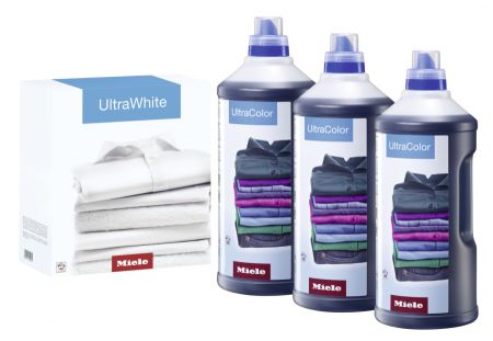 Набор моющих средств для ухода за бельём 3×UltraColor + 1×UltraWhite Miele купить в Барнауле | Всегда в наличии! | Артикул 11518190 | Официальный сайт