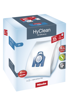 Комплект мешков пылесборников Allergy XL Pack 2 HyClean GN + фильтр HA 50 Miele купить в Барнауле | Всегда в наличии! | Артикул 10632880 | Официальный сайт